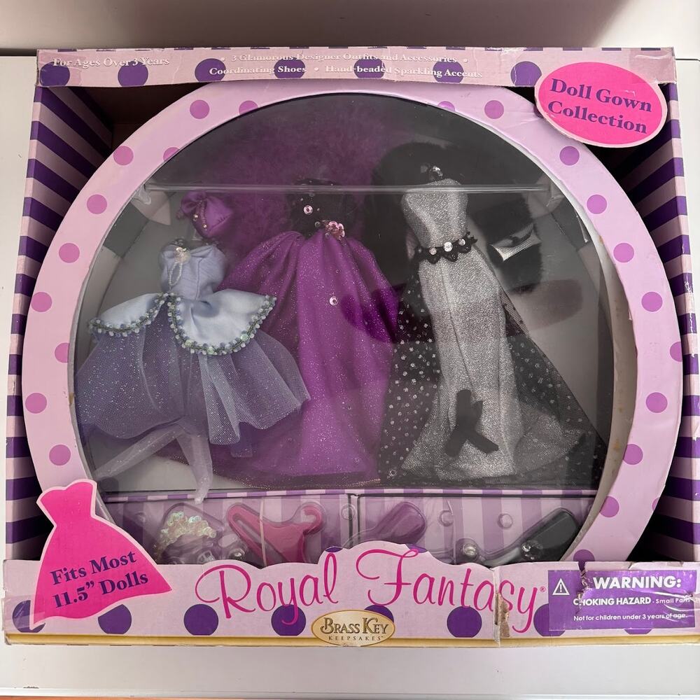 2005 Brass Key Keepsakes Royal Fantasy Doll Gown Collection NIB 11.5" Barbie